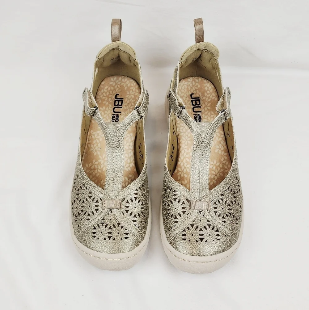 Jbu Daffodil Memory Foam Flat Shoes